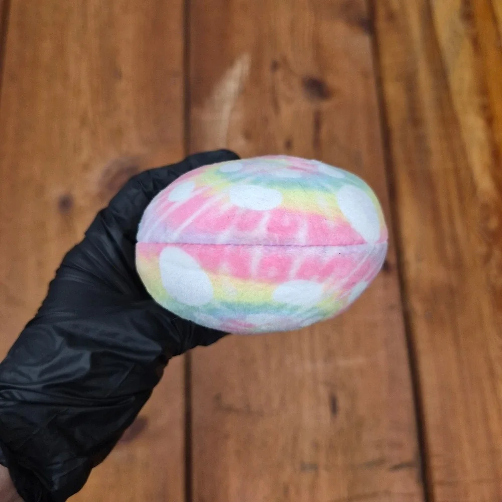 Squishmallows Kervin Mushroom Tie Dye Corduroy Pet Toy Plush Crinkle Sound 5